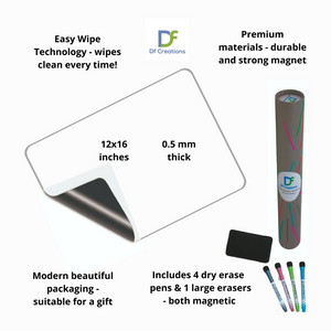Memo Board Personalised  Dry Erase Whiteboard Magnetic Sheet