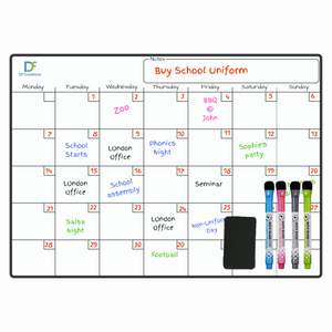 A3 Magnetic Monthly Planner - Dry Erase Whiteboard Fridge Calendar
